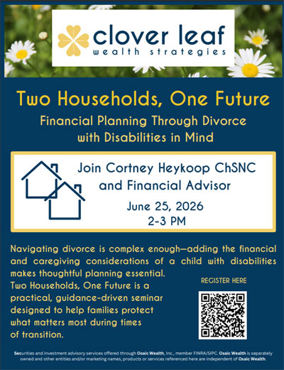 Financial Planning Through Divorce with Disabilities in Mind